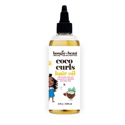 Boogie and Bean coco curls kids curly hair oil