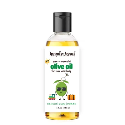 Boogie and Bean Olive Oil for kids hair and skin