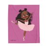 Ballet Dancer Plush Blanket - Cozy Kids Throw for Ballerinas