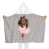 Girls Hooded Ballerina Bath Towel